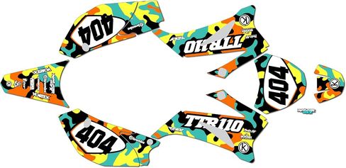 Graphics Kit for Yamaha TTR 110 (2008-2023) TTR110 Invasion Series Pink 09 Mil-Dirt Pit Bike Motorcycle Stickers,Dirtbike Racing Decal Automotive Motocross Accessories no Plastics in Kuwait