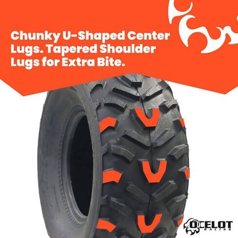 Ocelot P367 22x9-10 ATV UTV All-Terrain Tire with 6-ply Construction, OEM Style Tread, Wide Footprint for Mud and Soft Dirt, Designed for Durability and Extra Grip on Hardpack Solid Surfaces in Saudi Arabia