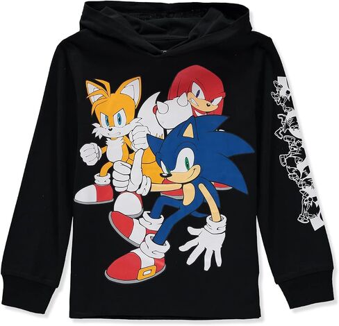 SEGA Boys 4-20 Sonic The Hedgehog Long Sleeve Hooded T-Shirt in Saudi Arabia