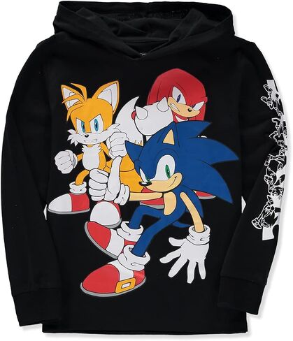 SEGA Boys 4-20 Sonic The Hedgehog Long Sleeve Hooded T-Shirt in Saudi Arabia
