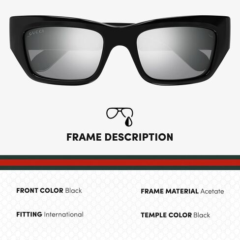 Gucci GG1296S Men Sunglasses + Bundle with eSHADES Luxury Eyewear Kit in Saudi Arabia