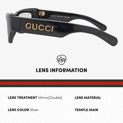 Gucci GG1296S Men Sunglasses + Bundle with eSHADES Luxury Eyewear Kit in Saudi Arabia