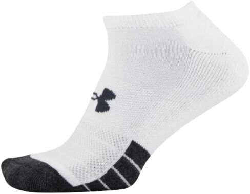 Under Armour Unisex UA Performance Tech No Show Socks 6-Pack MD White in Saudi Arabia