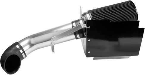 Torchbeam مرشحات الهواء البارد ، مجموعات النظام مناسبة لـ GMC/Chevy 1999-2006 V8 4.8L/5.3L/6.0L ، استبدال نظام مرشح الألومنيوم الأسود in Saudi Arabia