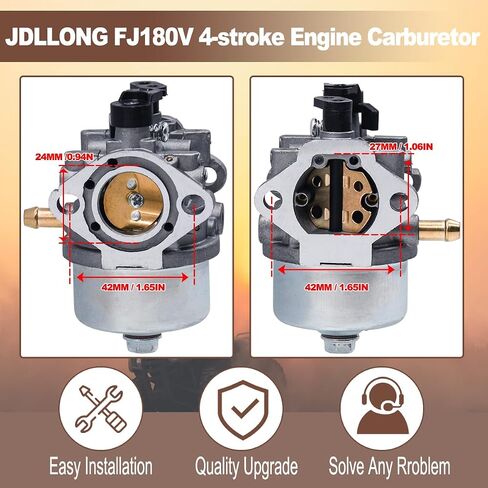 15004-0962 Carburetor for Kawasaki FJ180V 4-Stroke Engine لـ Toro 22298 22189 استبدال 15004-7010 15003-7132 15004-0993 مجموعة الكربوهيدرات مع مرشح زيت الهواء in Saudi Arabia
