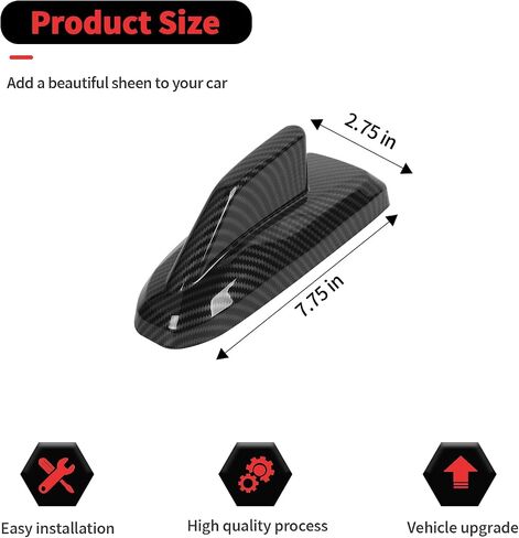 RT-TCZ Roof Antenna Cover Trim Decoration Exterior Accessories for Chevy Silverado/Suburban/Tahoe 2019-2024,for GMC Yukon/Sierra 2019-2024,Chrome in Saudi Arabia