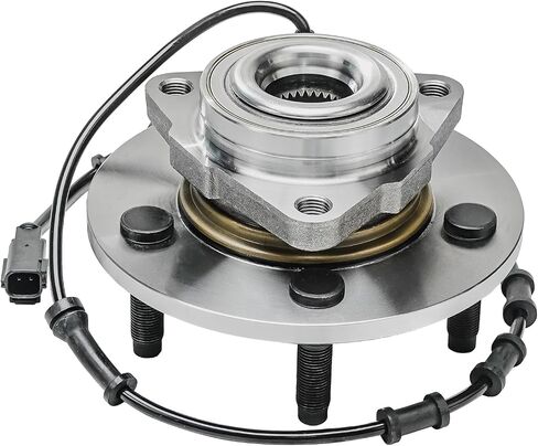 Detroit Axle-2 مراكز تحمل العجلات الأمامية لعام 2002-2005 Dodge RAM 1500 [W/4-WHEEL ABS BRAKES] ، محمل العجلات وتجميع المحور 2003 2004 RAM 1500 مجموعة بديلة ، محامل محور الزوجين. in Kuwait