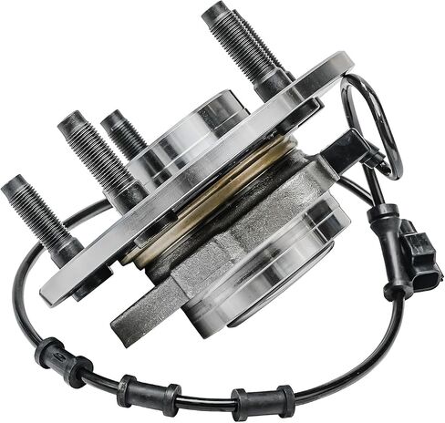 Detroit Axle-2 مراكز تحمل العجلات الأمامية لعام 2002-2005 Dodge RAM 1500 [W/4-WHEEL ABS BRAKES] ، محمل العجلات وتجميع المحور 2003 2004 RAM 1500 مجموعة بديلة ، محامل محور الزوجين. in Kuwait