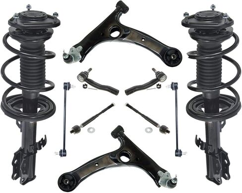 Mac Auto Parts Front Struts Lower Control Arms Tie Rods & Links Replacement Kit Fits 03-08 Toyota Corolla in Saudi Arabia