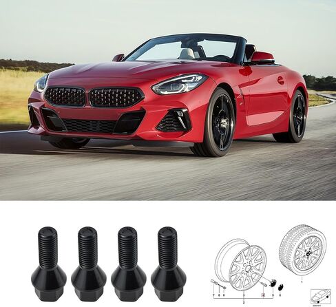 مجموعة مسامير العجلات 5 قطع مناسبة لسلسلة BMW 1,3,5,6,X1,X5,Z4 مناسبة لاستبدال Mini R50 R53 R56 R52 1.6L 1.6T # 36136781150 in Saudi Arabia