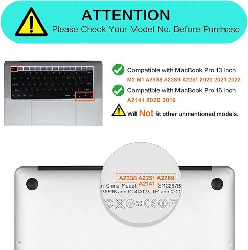 Keyboard Cover for Long Nails, Silicone Raised Keyboard Cover Protector for Nail Art, Comfortable Typing for Long Nails, Perfectly Compatible with MacBook Pro13 2020-2023, US ANSI(Pink & Heart) in Saudi Arabia