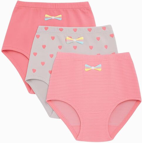 Kids' Cotton Underwear Panties 3-Pack - Soft, Full-Cut Briefs for Little and Teen Girls in Kuwait