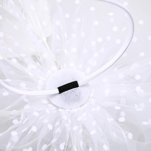 Women's 20s 50s Feather Mesh Pillbox Fascinator Hats for Women Wedding Tea Party Kentucky Derby Church with Headband and Clip in Saudi Arabia