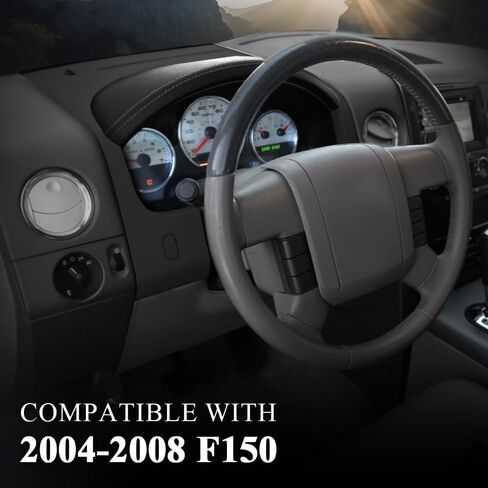 Instrument Cluster Speedometer Dash Bezel Trim Compatible with Ford F150 2004 2005 2006 2007 2008/Fit Lariat models Gray Dash Trim in Saudi Arabia