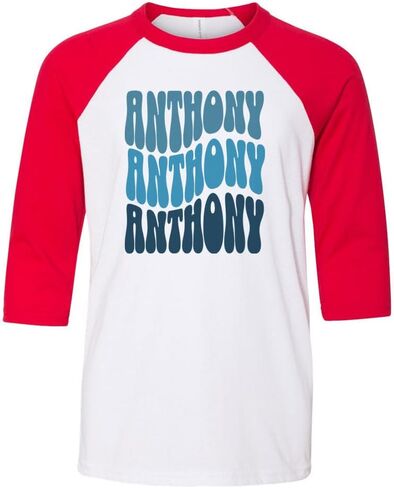 Wavy Anthony Kids Three-Quarter Raglan Sleeve Baseball Shirt Youth in Saudi Arabia