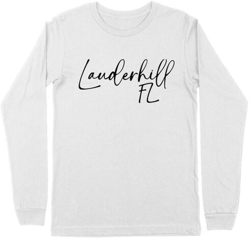 Script Lauderhill Florida Kids Long Sleeve T-Shirt Youth in Saudi Arabia