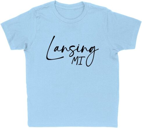 السيناريو Lansing Michigan Kids T-Shirt Youth in Saudi Arabia
