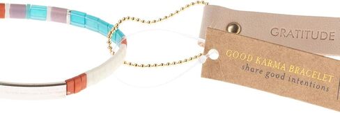 Scout Curated Wears - Good Karma Miuki Bracelet - Gratitude - Turquoise/Orange/Silver in Saudi Arabia