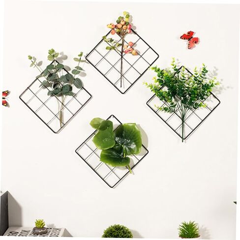 Pretyzoom 2pcs Metal Mesh Mesh Wall Black Grid Wire Board Wall Organizer Grid Display Deck in Saudi Arabia