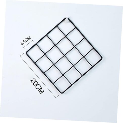Pretyzoom 2pcs Metal Mesh Mesh Wall Black Grid Wire Board Wall Organizer Grid Display Deck in Saudi Arabia
