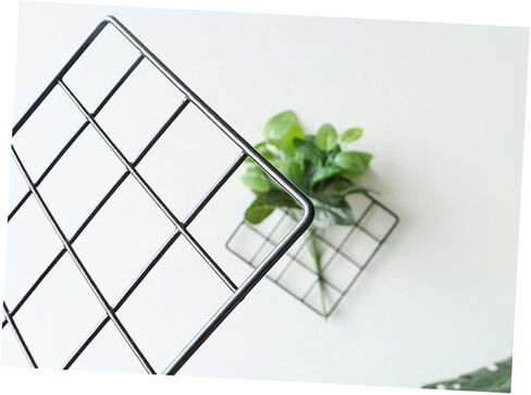 Pretyzoom 2pcs Metal Mesh Mesh Wall Black Grid Wire Board Wall Organizer Grid Display Deck in Saudi Arabia