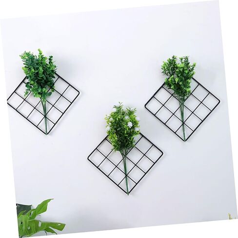 Pretyzoom 2pcs Metal Mesh Mesh Wall Black Grid Wire Board Wall Organizer Grid Display Deck in Saudi Arabia