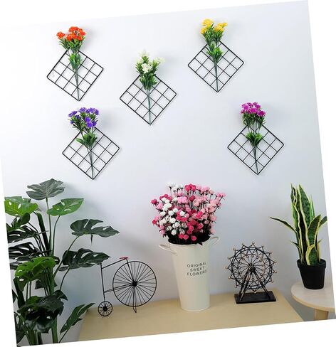 Pretyzoom 2pcs Metal Mesh Mesh Wall Black Grid Wire Board Wall Organizer Grid Display Deck in Saudi Arabia