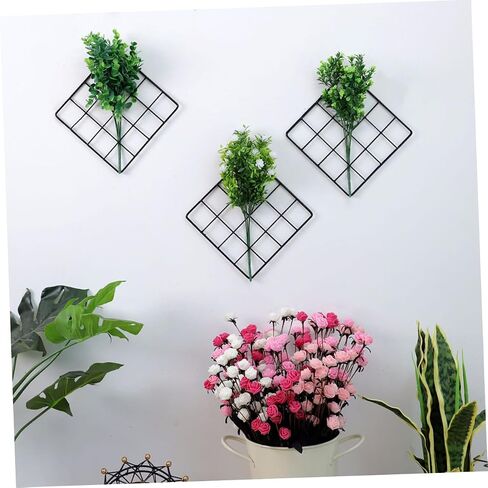 Pretyzoom 2pcs Metal Mesh Mesh Wall Black Grid Wire Board Wall Organizer Grid Display Deck in Saudi Arabia