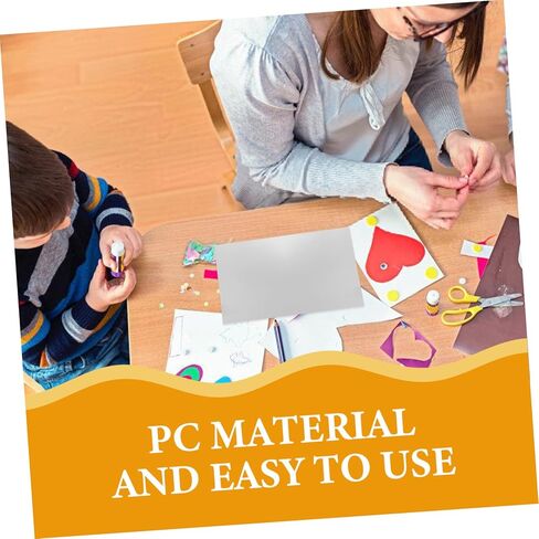 Totority Plastic Mirror Flexible Adhesive Film for Craft Projects Lightweight Shatterproof Mirrors for Nursery Decor Safe for High Clarity in Kuwait