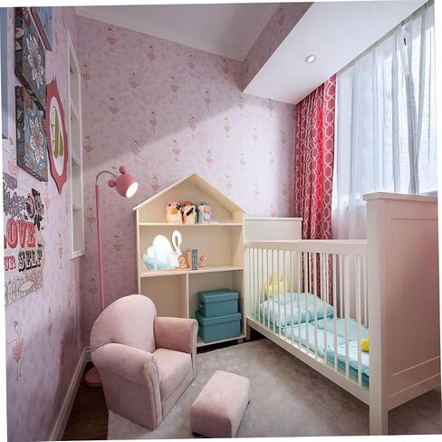 PRETYZOOM Decorative Swan Shape Wooden Mirror for Boys and Girls Room Safe Wall-mountable Stick Design Reflection Nursery Decoration Khaki in Saudi Arabia