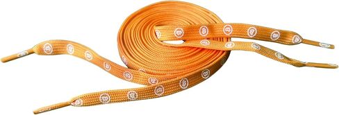 Bitcoin Flat Shoelaces Pair, Crypto Enthusiast Gift for Sneakers & Casual Shoes, Double-Sided Blockchain Laces in Saudi Arabia