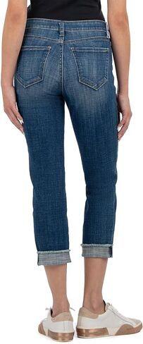 KUT من Kloth Women's Amy Crop strale-legh up fray in Saudi Arabia