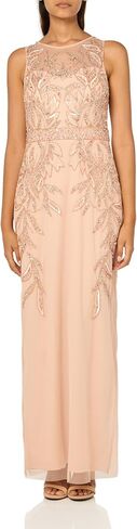 Adrianna Papell Women's Beaded Column Long Dress in Saudi Arabia