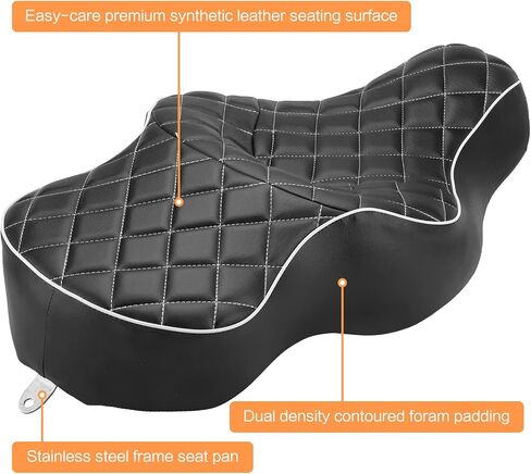 Motorcycle 2-Up Driver Passenger Seat Cushion Pad Leather Seat Replacement for Harley Davidson Sportster XL 883 1200 48 72 2004-2021 in Saudi Arabia