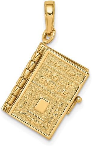 Roy Rose Jewelry 14K Yellow Gold Lord's Prayer Bible Pendant in Saudi Arabia