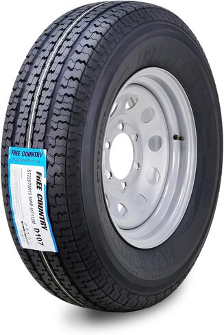 مجموعة عجلات إطارات المقطورة ST225/90R16 14-Ply G 127L 8 Lug on 6.5 "PCD Silver Mod Rim in Saudi Arabia