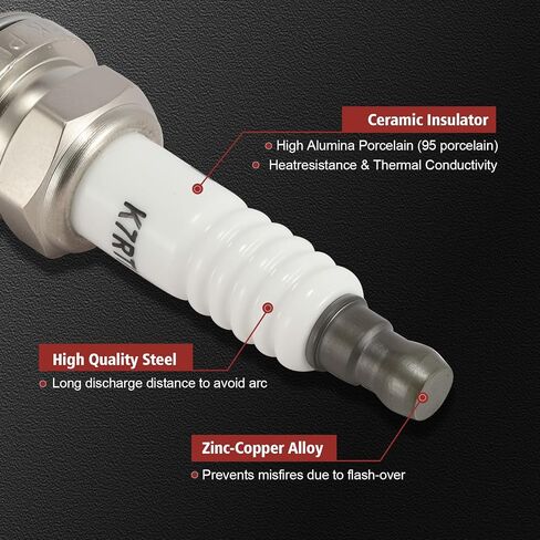 حزمة لفائف الاشتعال UF495 و Iridium Platinum Sparks مجموعة من 4 متوافقة مع Toyota Camry 2006-2011 ، 2009-2012 Matrix ، 2007-2008 Solara ، V6 2.4L L4 in Saudi Arabia