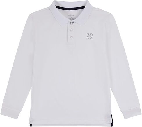 Memoi Boys Silky Soft Dri-Effect Moisture Wicking Long Sleeve Polo Shirt in Saudi Arabia
