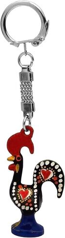 Good Luck Portuguese Barcelos Rooster Metallic Keychain in Saudi Arabia