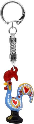 Good Luck Portuguese Barcelos Rooster Metallic Keychain in Saudi Arabia