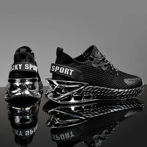 Men's Fashion Sneakers Mesh Breathable Casual Walking Non-Slip Lightweight Running Shoes Street Personalized Casual Sneakers Outdoor Walking Travel Shoes in Saudi Arabia