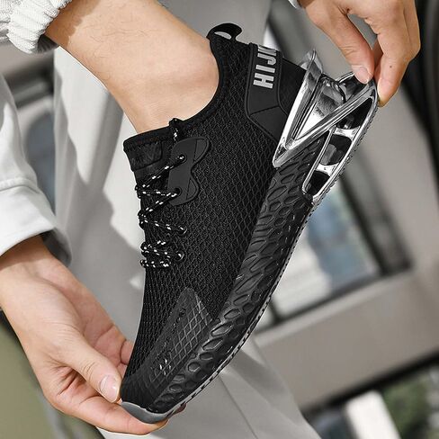 Men's Fashion Sneakers Mesh Breathable Casual Walking Non-Slip Lightweight Running Shoes Street Personalized Casual Sneakers Outdoor Walking Travel Shoes in Saudi Arabia