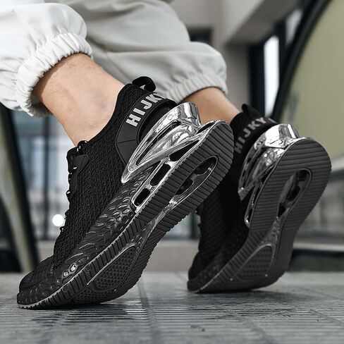 Men's Fashion Sneakers Mesh Breathable Casual Walking Non-Slip Lightweight Running Shoes Street Personalized Casual Sneakers Outdoor Walking Travel Shoes in Saudi Arabia