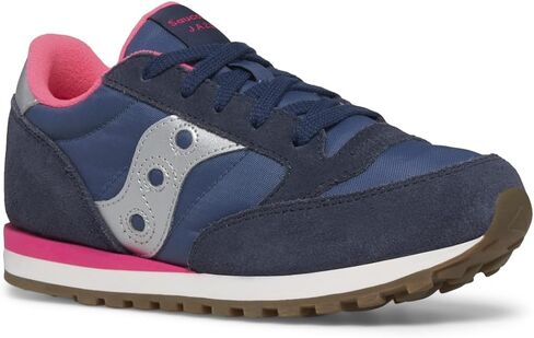 حذاء رياضي Saucony Jazz Original (الطفل الكبير الصغير)، رمادي/أزرق/برتقالي، 2 US للجنسين in Saudi Arabia