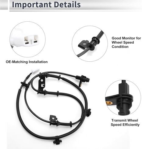 مستشعر سرعة عجلات ABS مستشعر ABS ABS مستشعر مكابح مضاد للانغلاق رقم 598102V000 لـ Hyundai Veloster SE 2011-2014 in Saudi Arabia