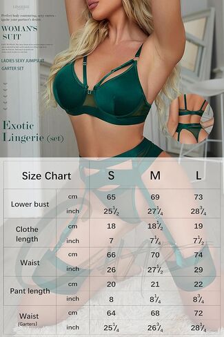 Lingerie for Women Sexy Garter Lingerie Set Underwire Strappy Corset Lingerie Push Up 5 Piece Bra Lingerie Set in Kuwait