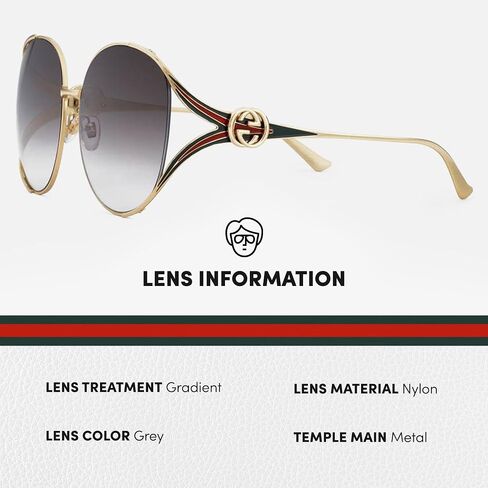 نظارة شمسية Gucci GG0225S: نظارات إطار مربعة أنيقة مع مجموعة متميزة - مثال على الرفاهية والأناقة in Saudi Arabia