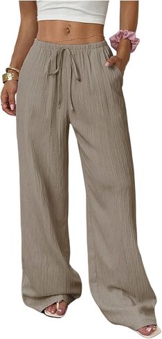 سراويل البوليستر التي تشبه الكتان النسائي الشبيهة بالسيدات in Kuwait