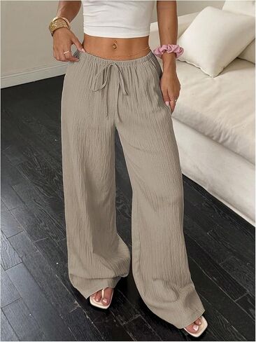 سراويل البوليستر التي تشبه الكتان النسائي الشبيهة بالسيدات in Kuwait