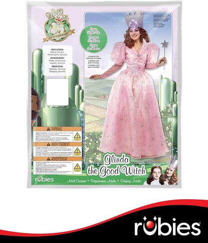 Rubies The Wizard of Oz: Glinda Costume for Adults, Women's Large in Saudi Arabia